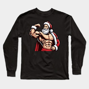 Muscular Santa Daddy Long Sleeve T-Shirt